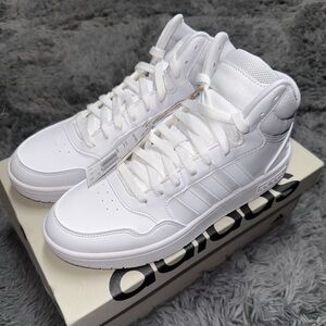 Adidas Hoops 3.0 Mid Shoes White Size 8.5W Brand New
